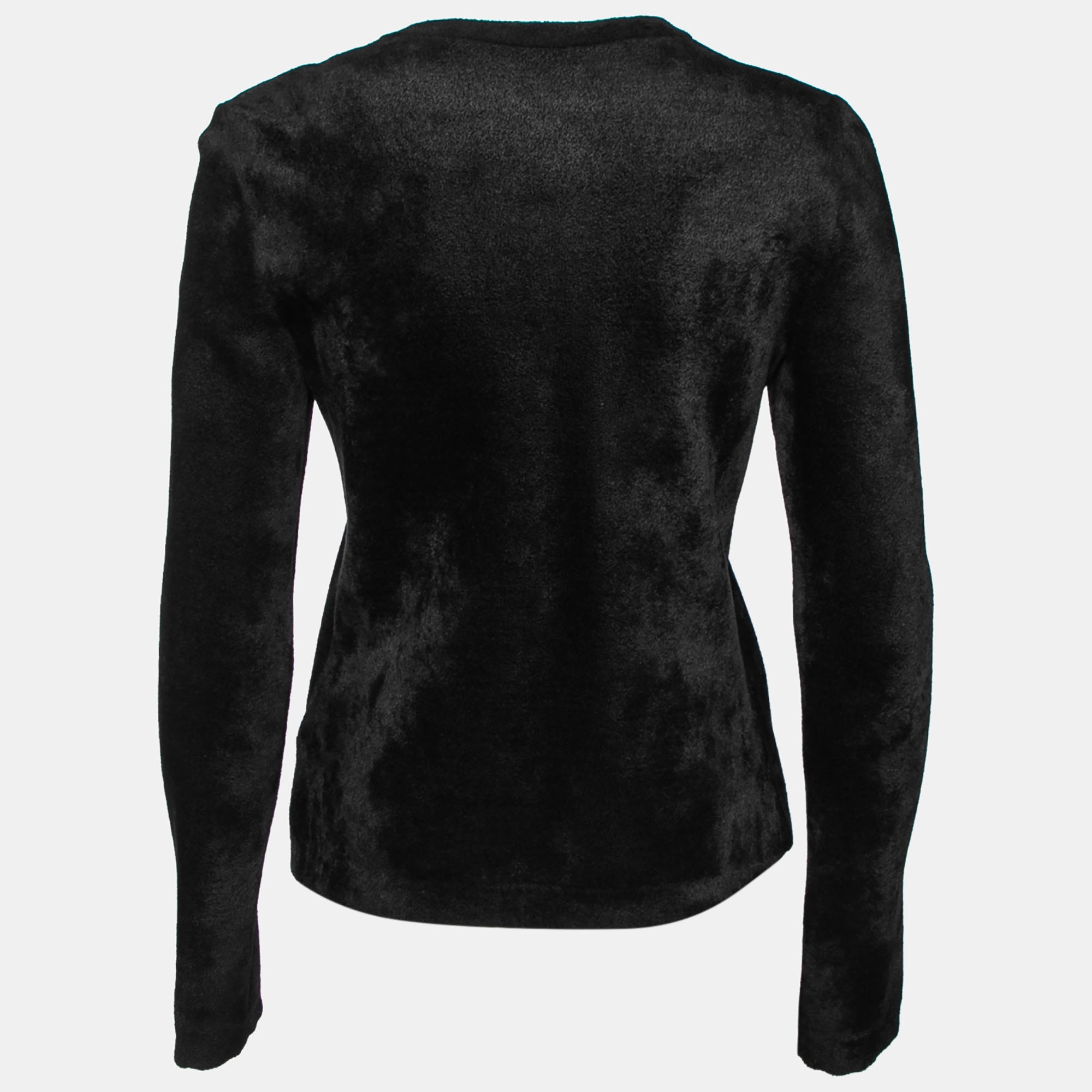 

Alaia Black Wool Zip Front Long Sleeve Jacket