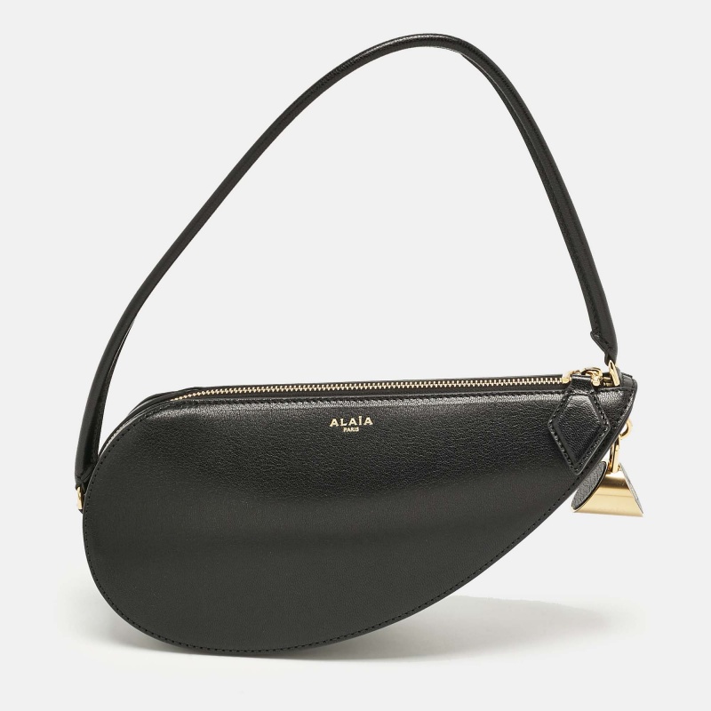 

Alaia Black Leather Le Demi-Coeur Shoulder Bag
