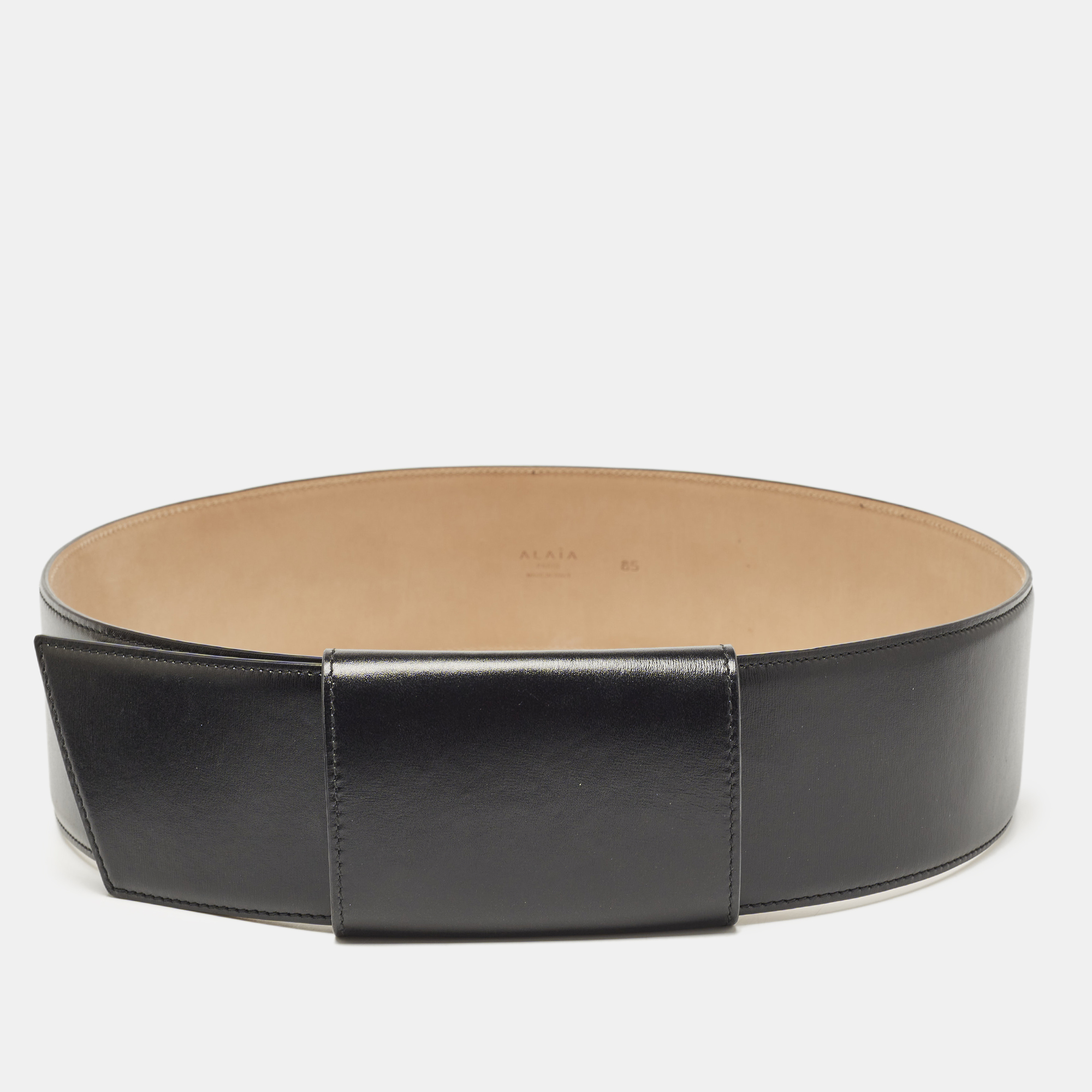 

Alaia Black Leather Waist Belt