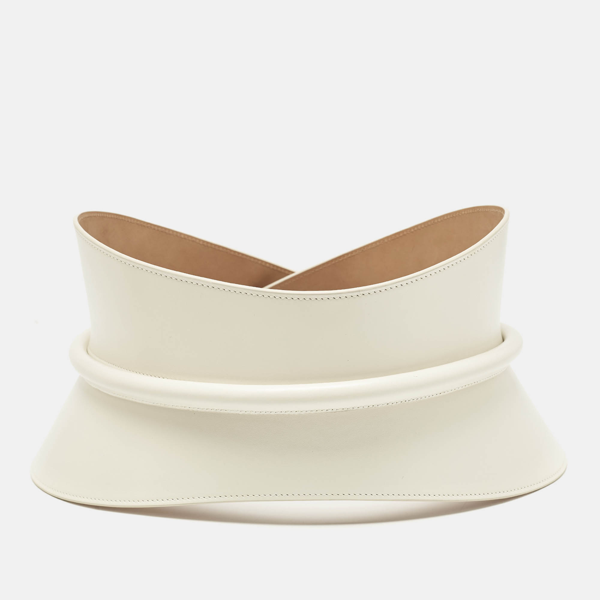 

Alaia White Leather Neo Bustier Belt