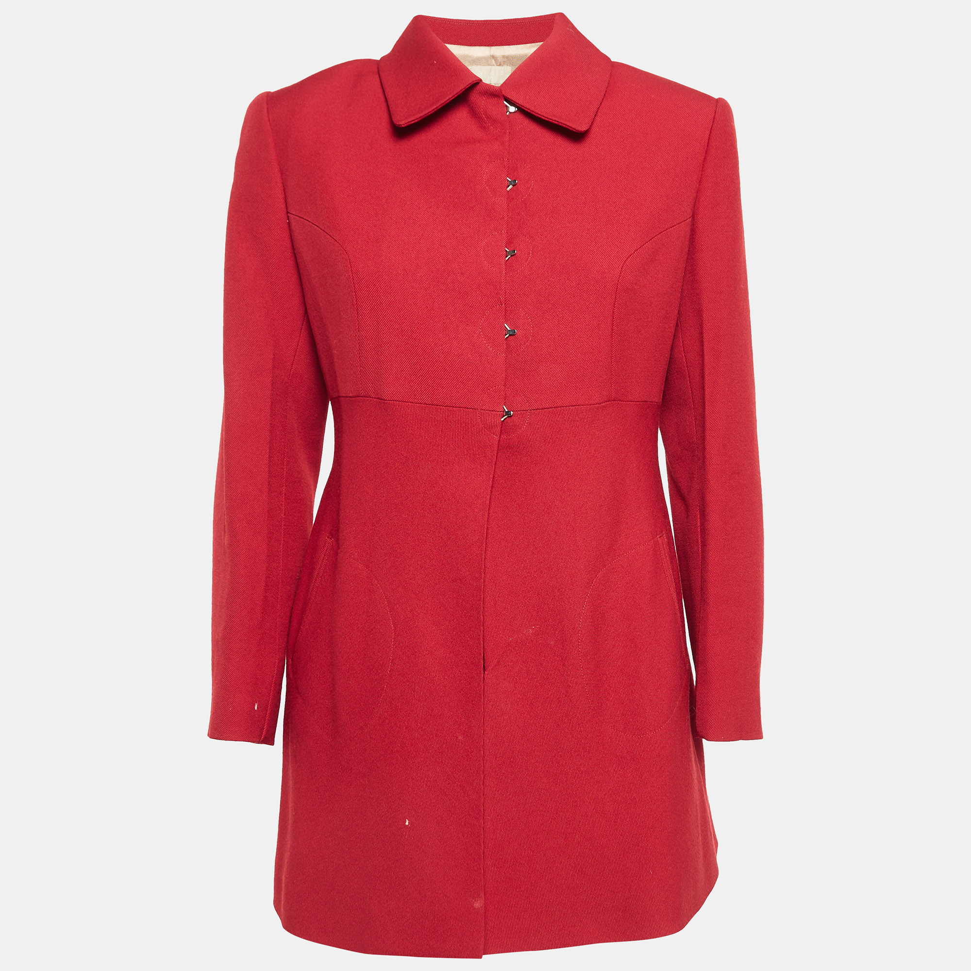 

Alaia Red Wool Long Sleeve Jacket L