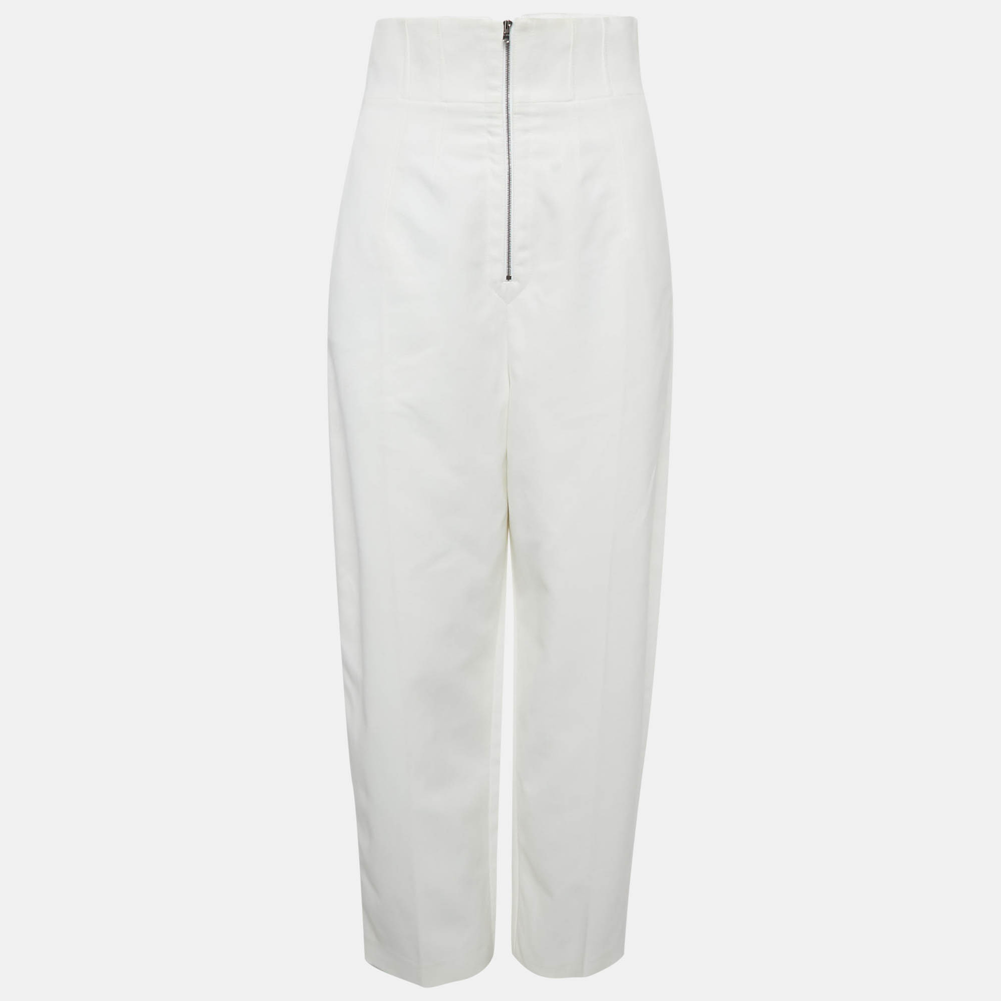 

Alaia White Cotton High Waist Pants M