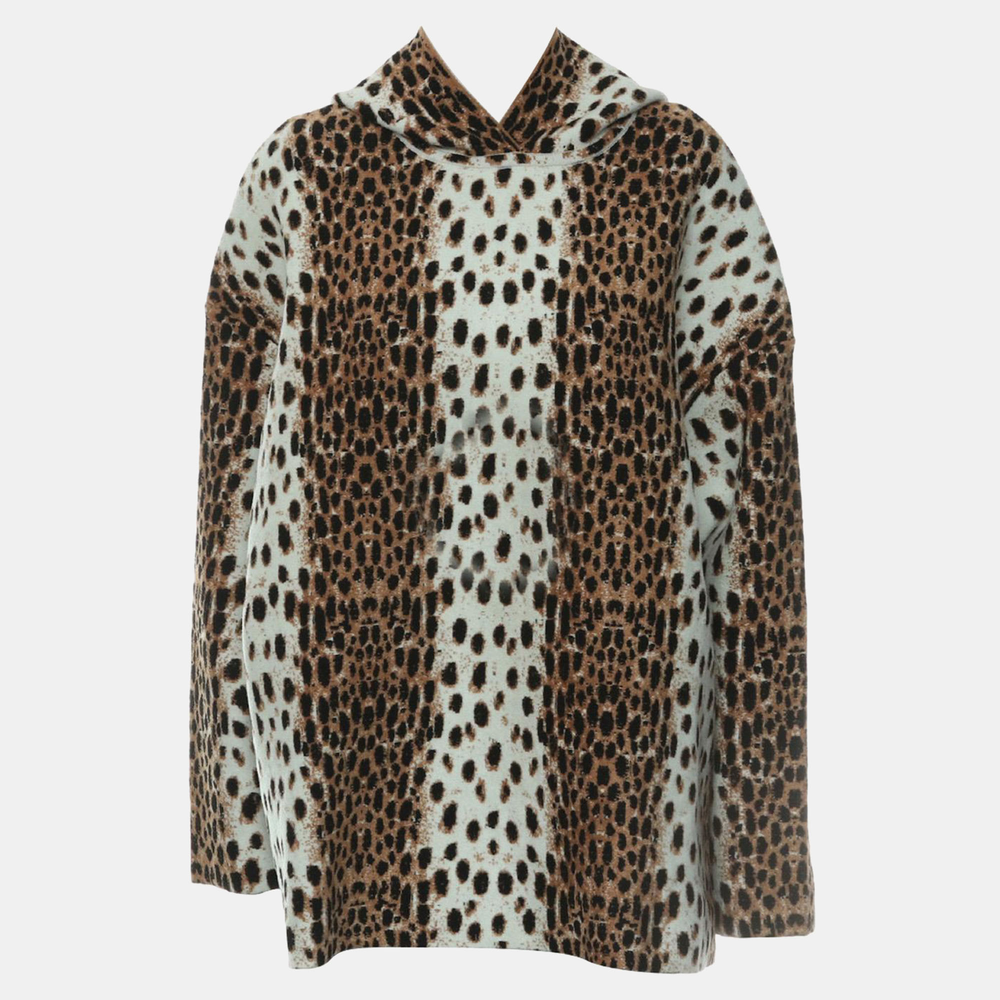 

Alaia Brown Printed Leopard Hoodie