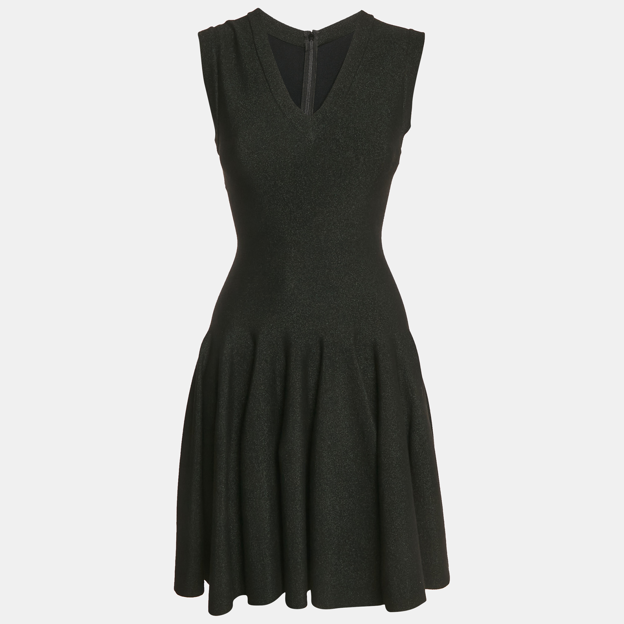 

Alaia Vintage Black Lurex Knit Sleeveless Short Dress M