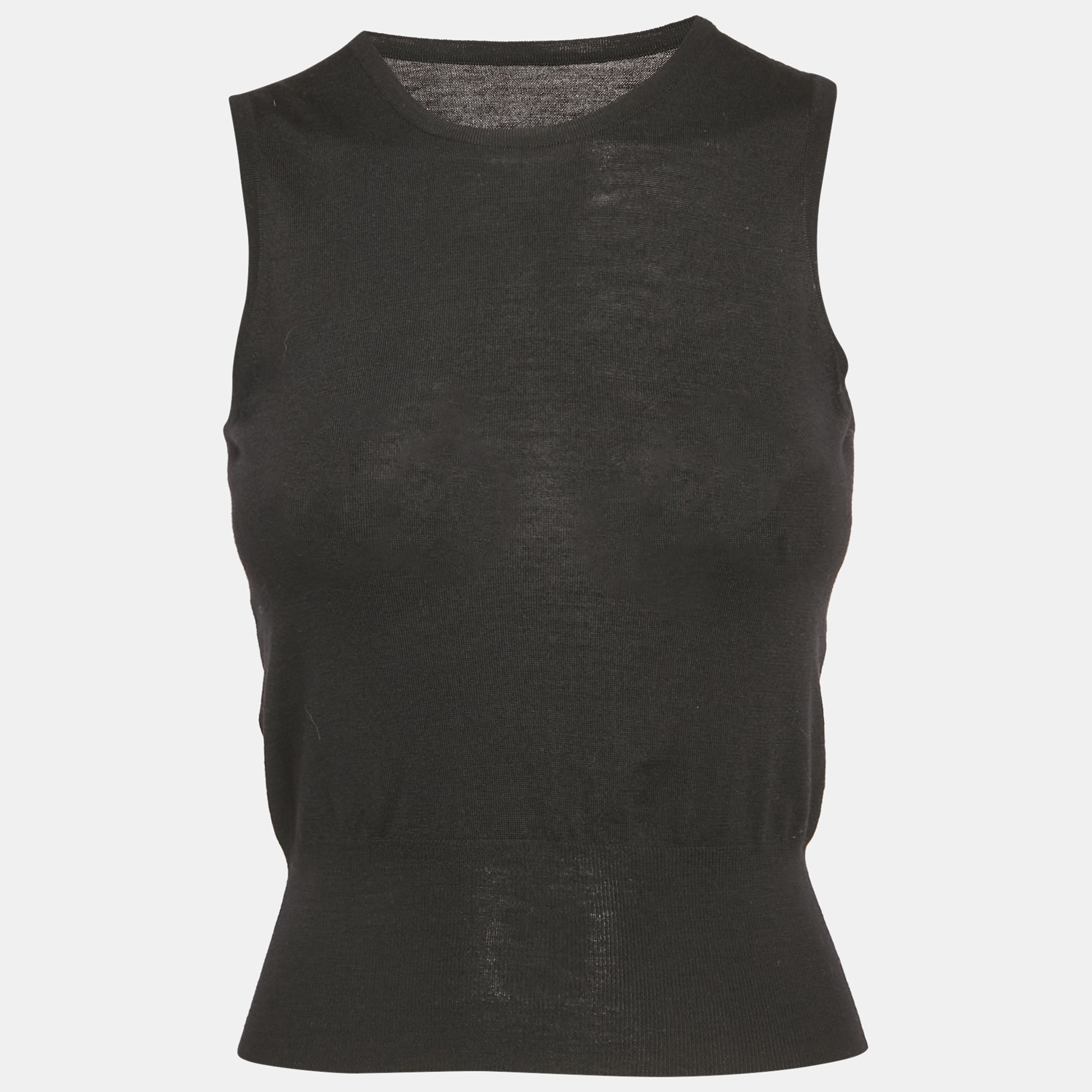 

Alaia Black Wool Sleeveless Tank Top S