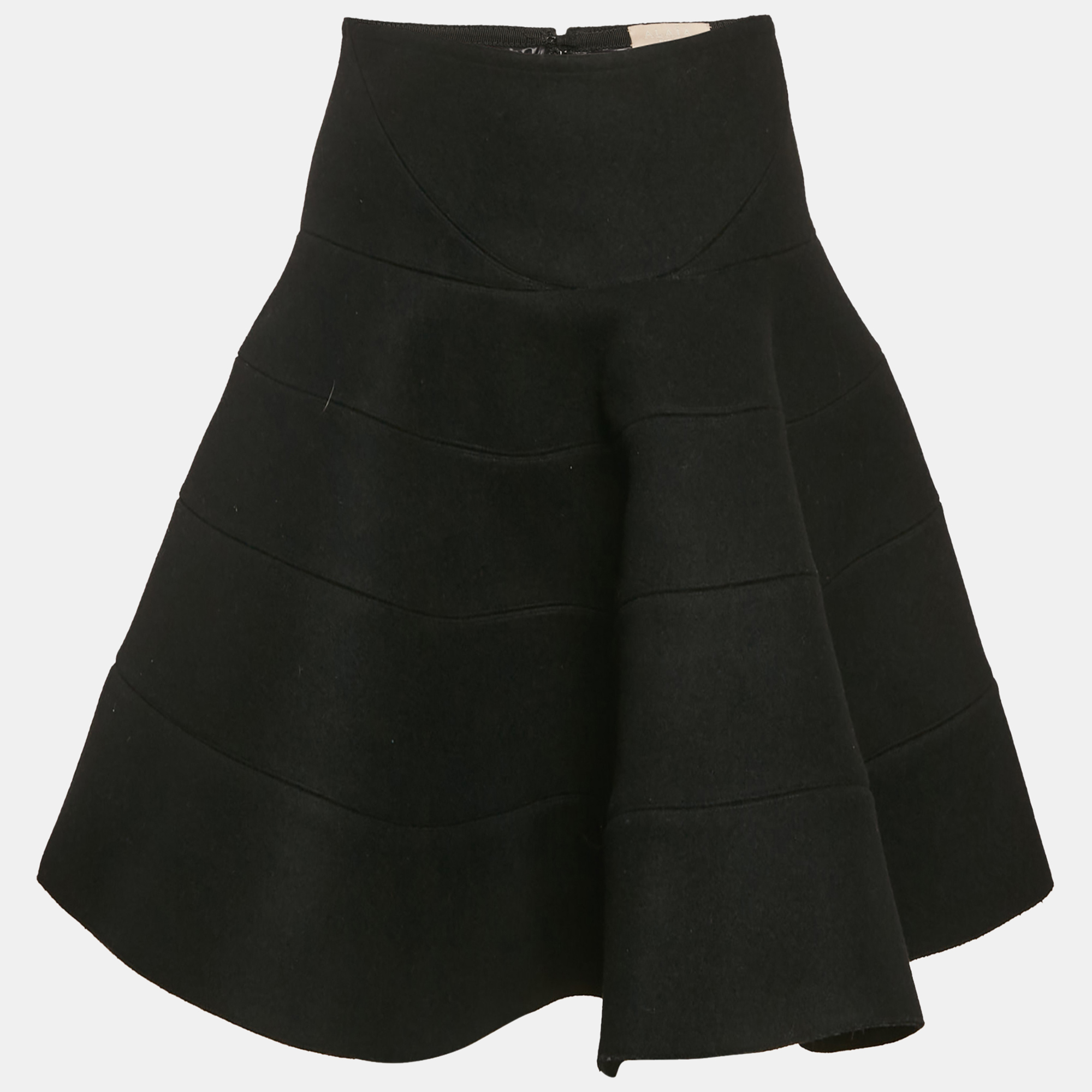 

Alaïa Black Wool Mini Skirt M