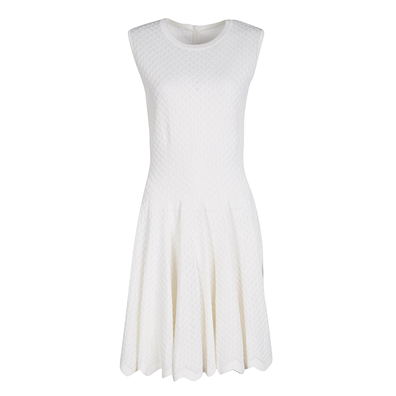 alaia fit and flare dress