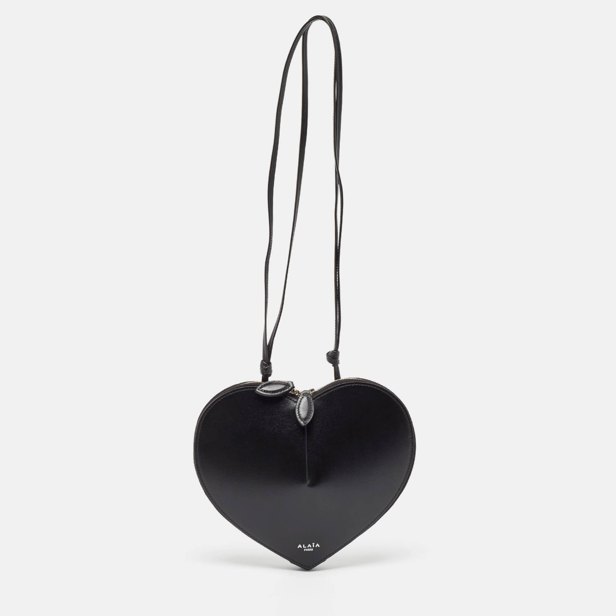 

Alaia Black Leather Le Coeur Crossbody bag