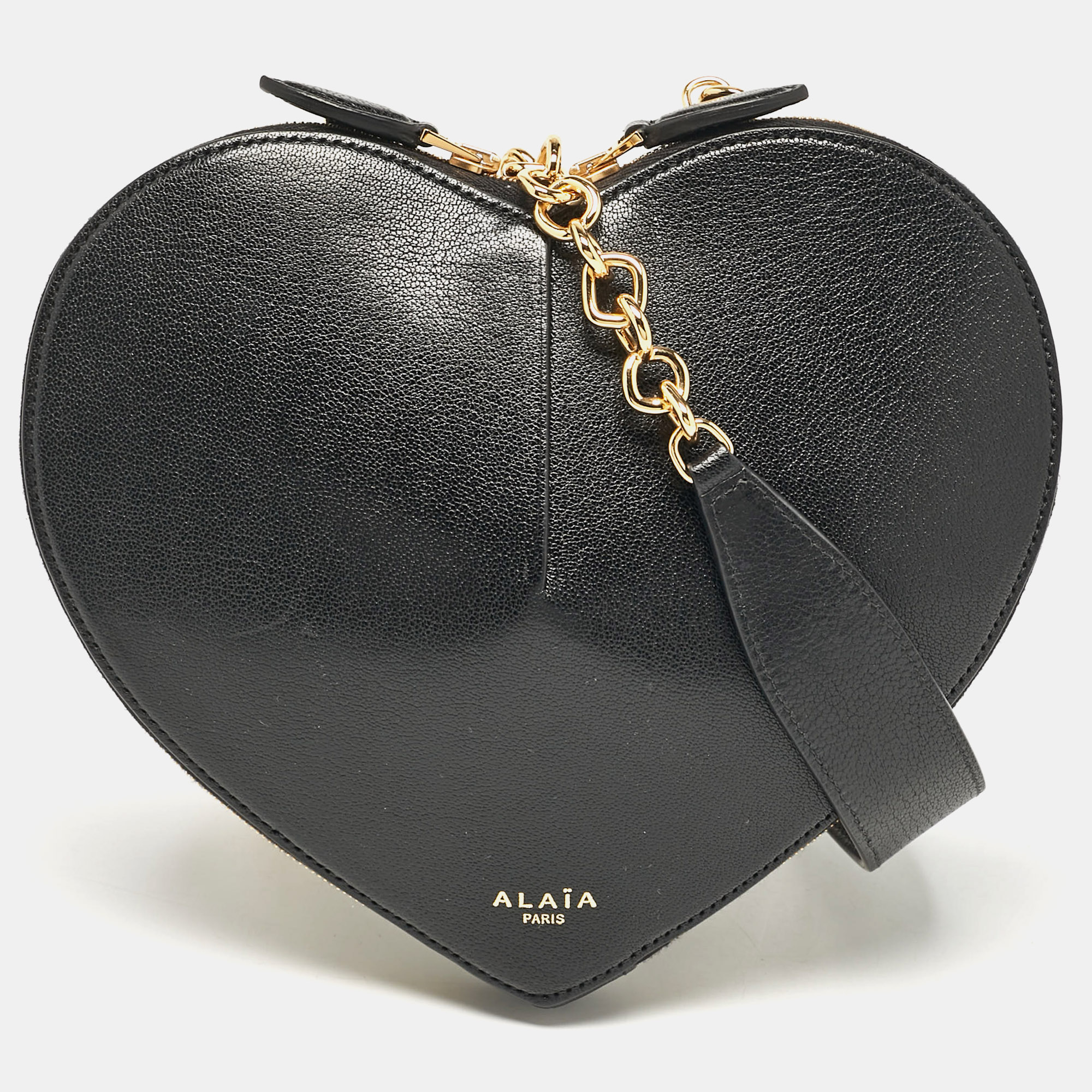 

Alaia Black Leather Le Coeur Shoulder Bag