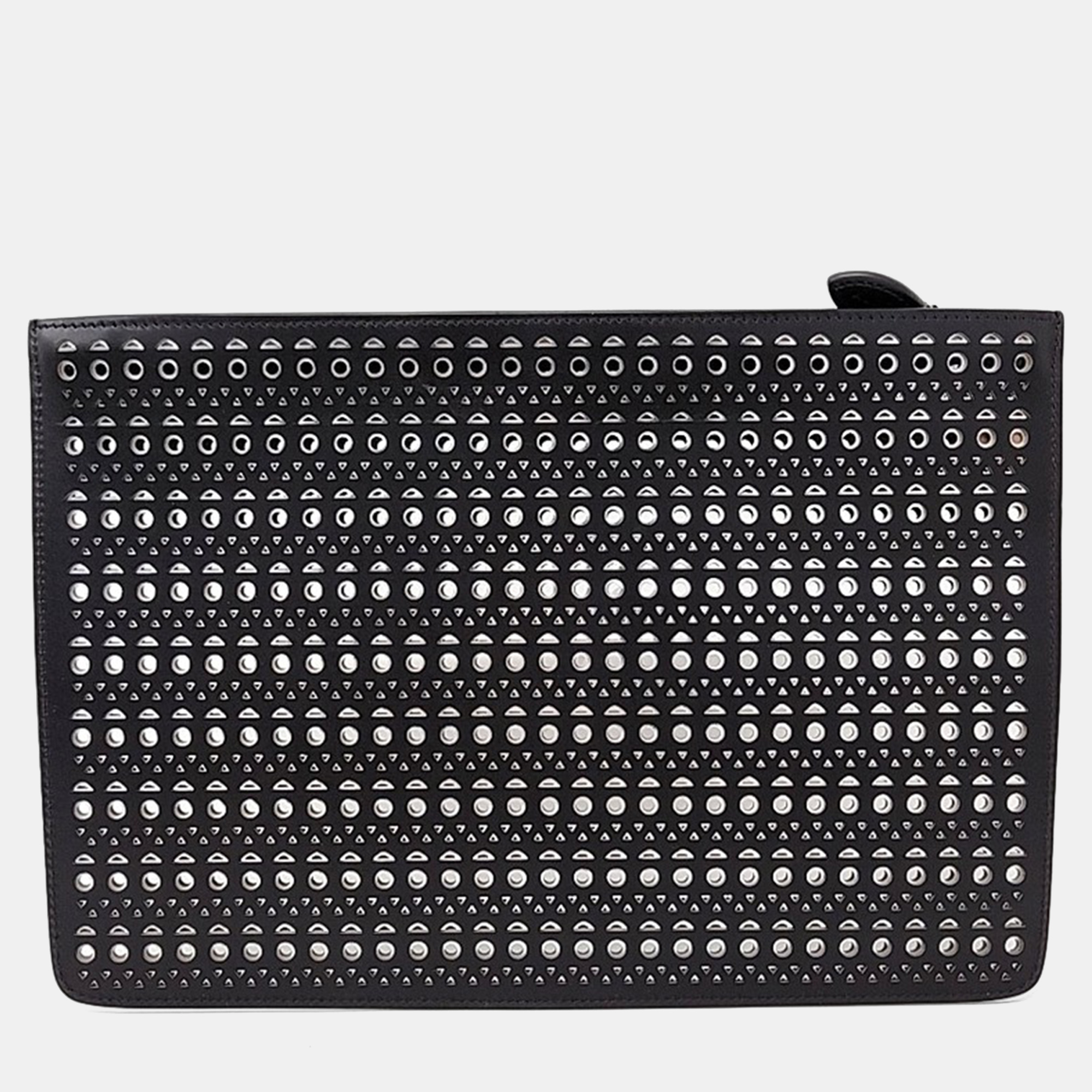 

Alaia Black Leather Clutch