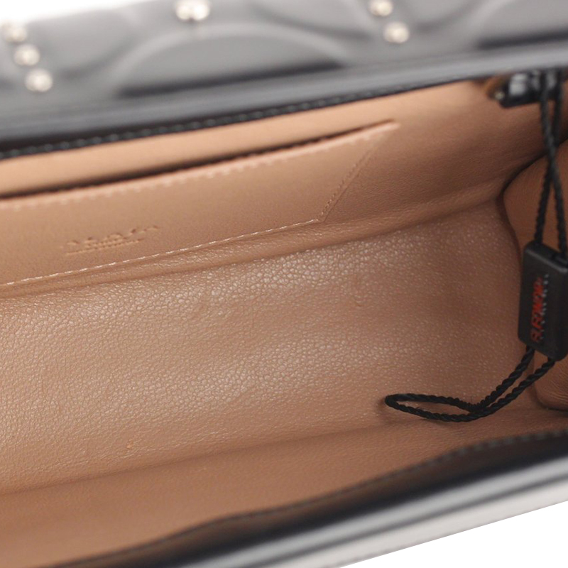 

Alaia Black Leather Studs Clutch