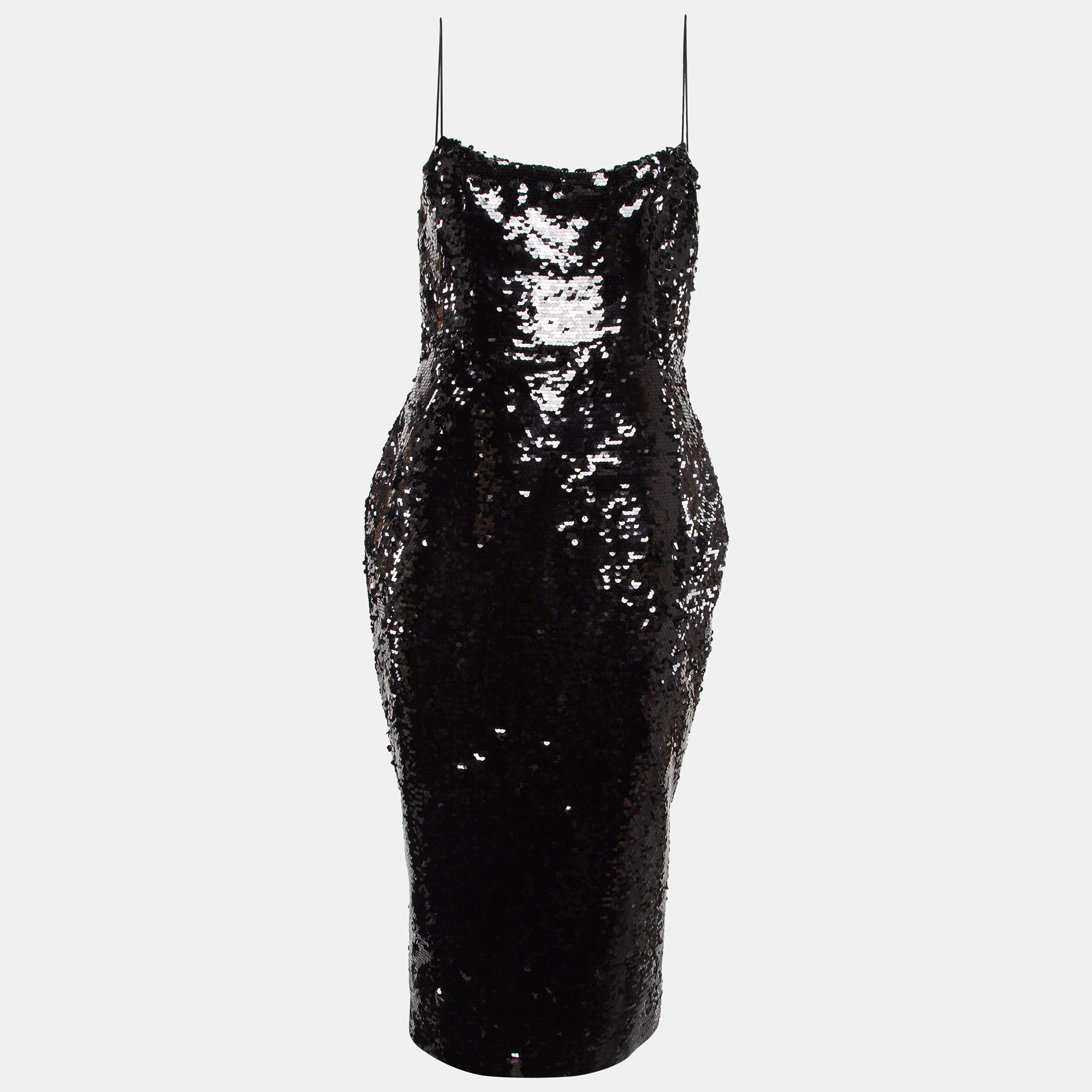 

Alex Perry Black Sequin Sleeveless Dress M