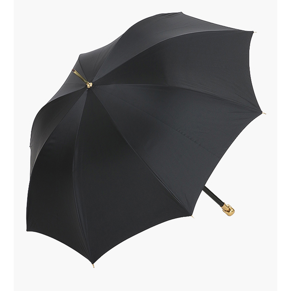 

Alexander McQueen Black Solid Umbrella