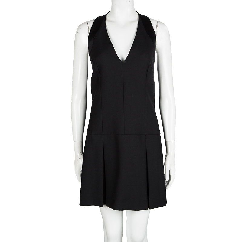

Alexander McQueen Black Wool Tux Line Dress