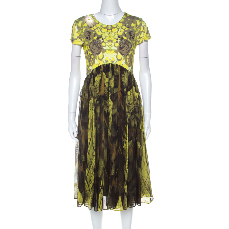 alexander mcqueen yellow dress