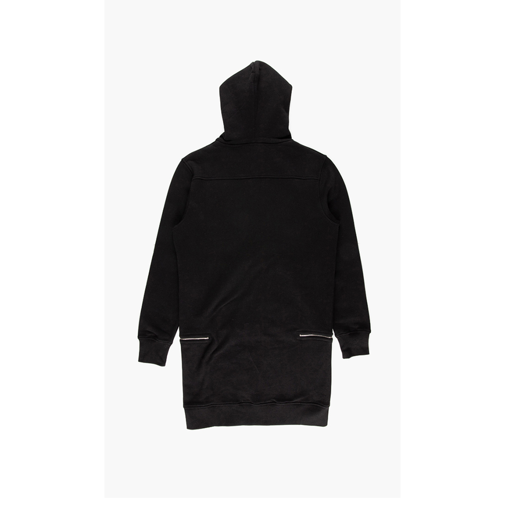 

Alexander McQueen Black Skull Patch Extended Hem Hoodie