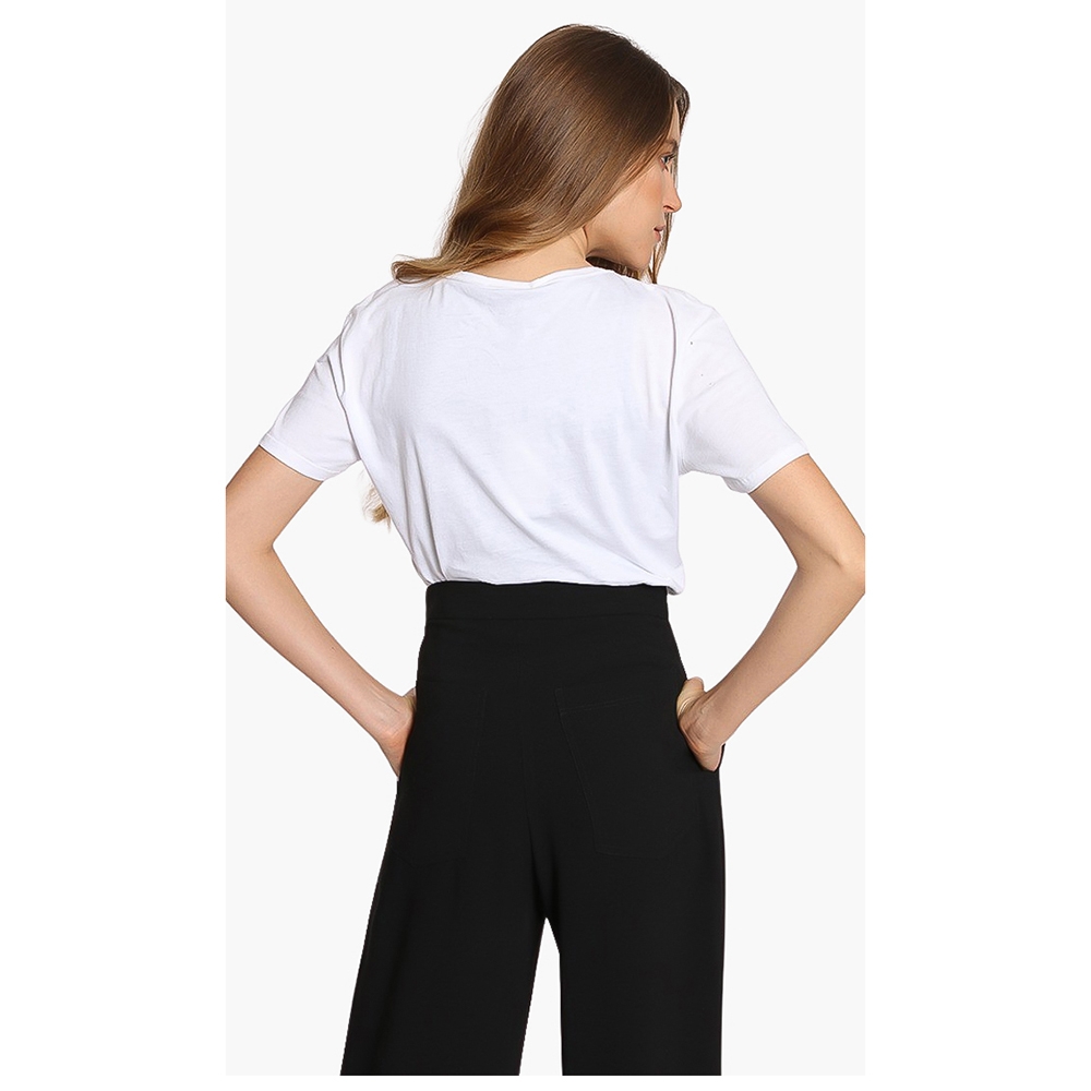 

Alexander McQueen White Floral Embroidered T-shirt  (IT 42