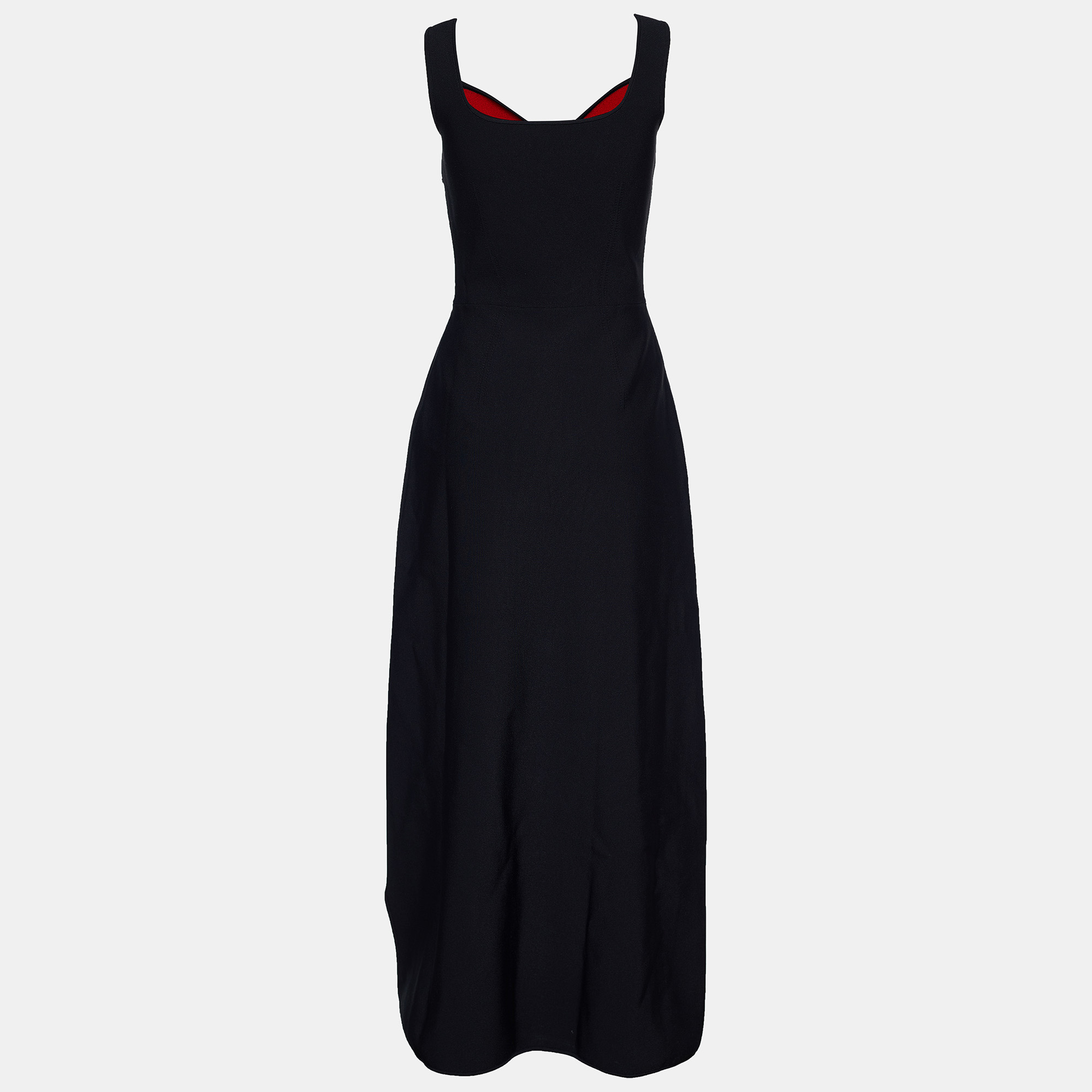 

Alexander McQueen Black Knit Asymmetric Sleeveless Dress