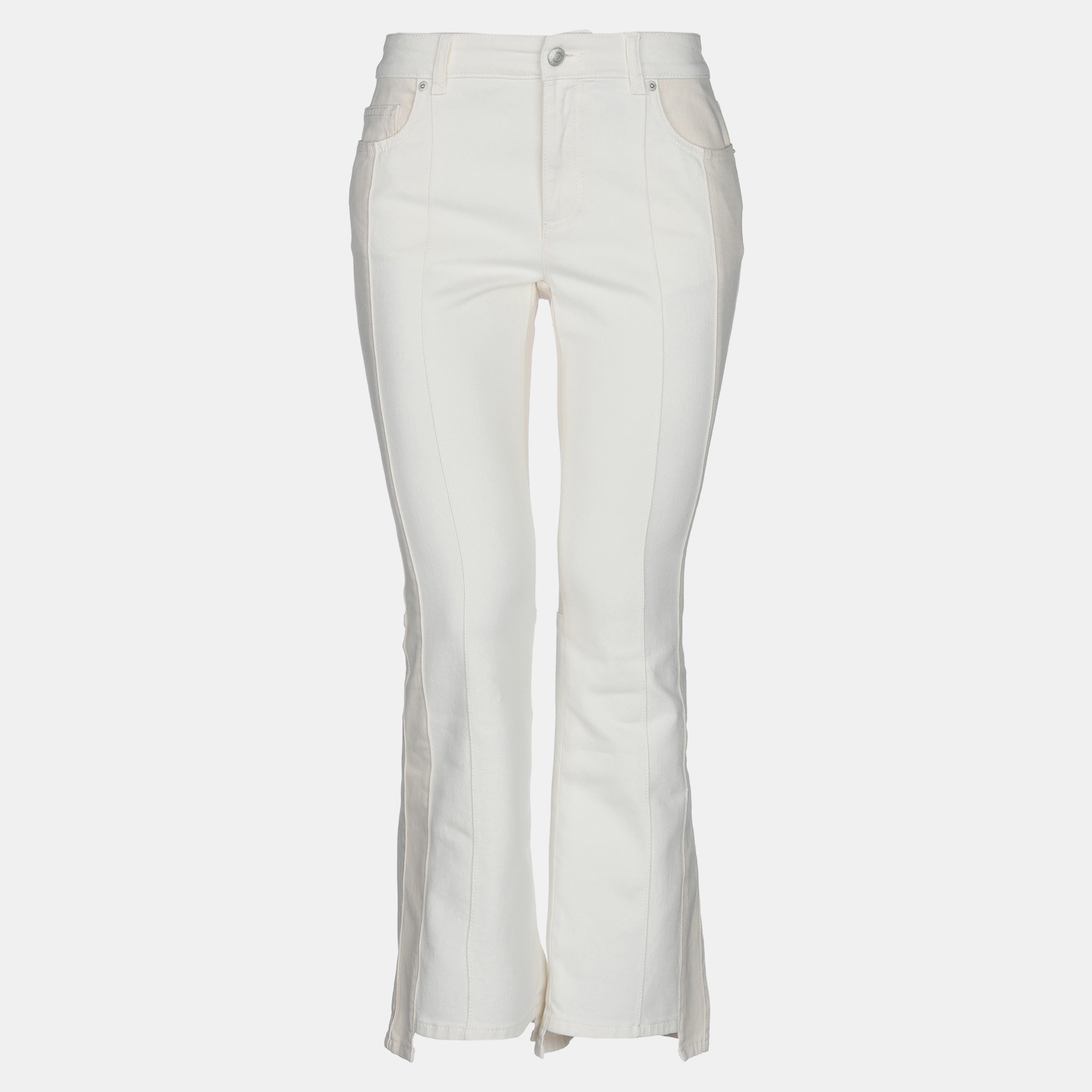 Pre-owned Alexander Mcqueen Cotton Jeans 28 In White