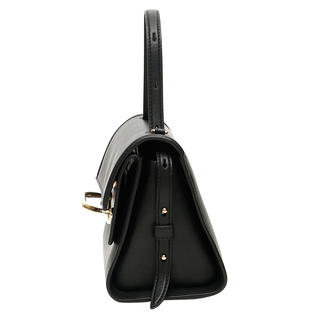 

Alexander McQueen Black Leather The Story Bag