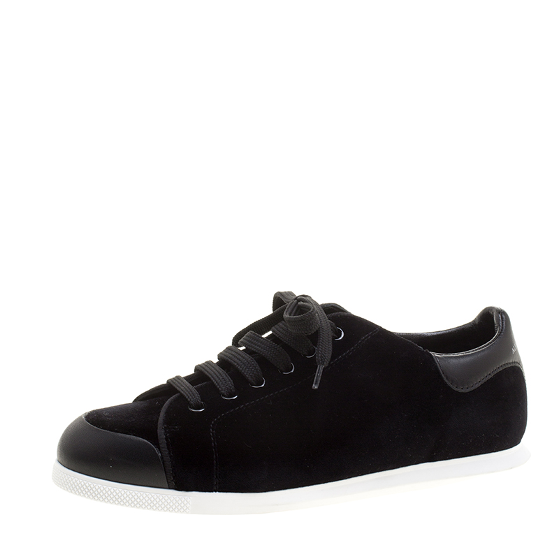 alexander mcqueen black velvet sneakers