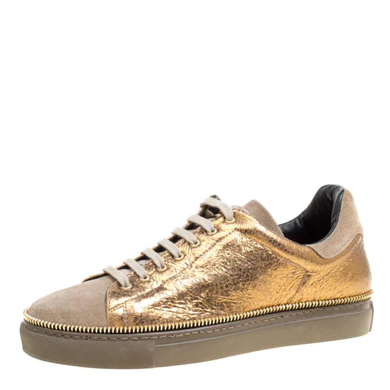 alexander mcqueen shoes gold