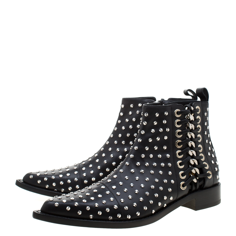 alex black stud chelsea boots