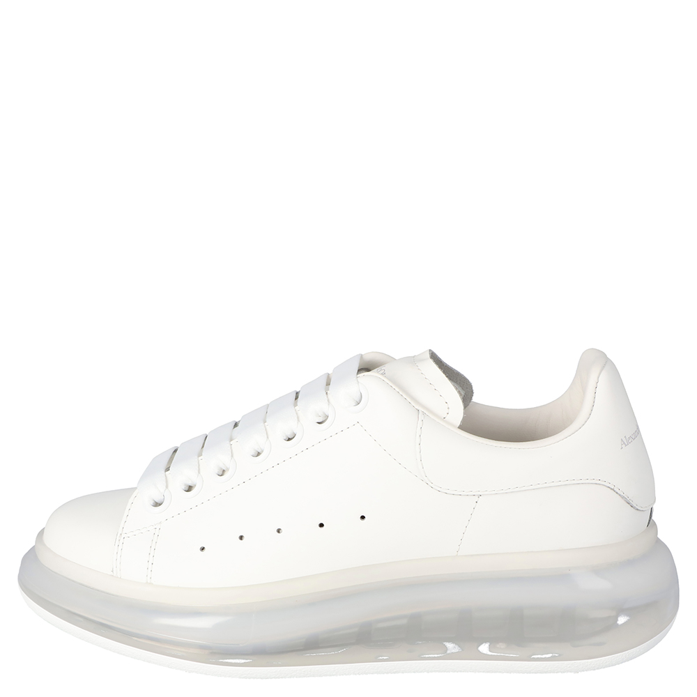 

Alexander McQueen White Oversized Clear Sole Sneakers Size EU