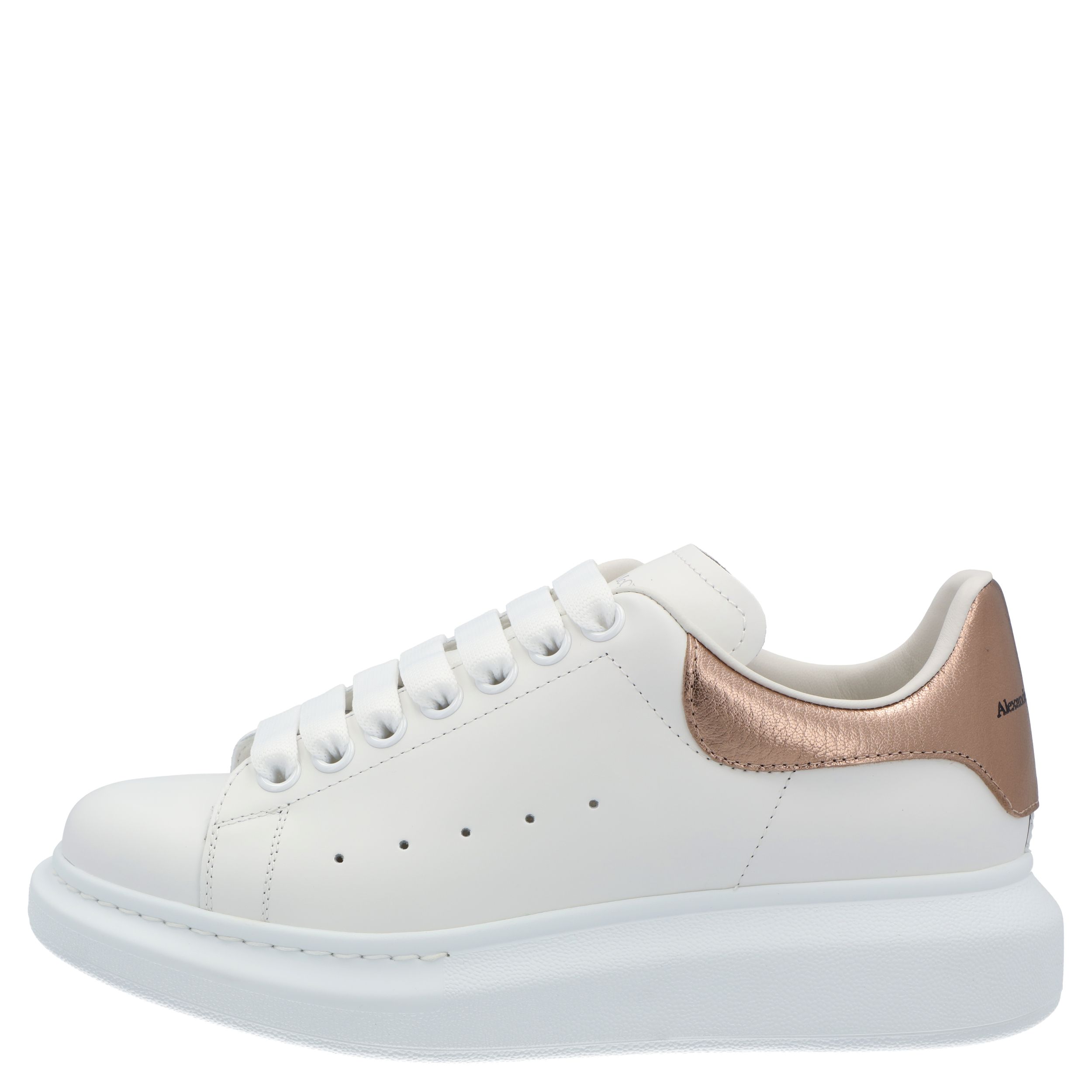 

Alexander McQueen White Leather Oversized Sneakers Size EU