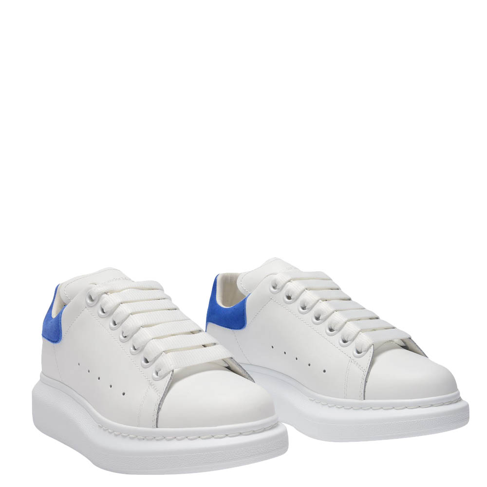 

Alexander McQueen White/Electric Blue Oversized Sneakers Size EU
