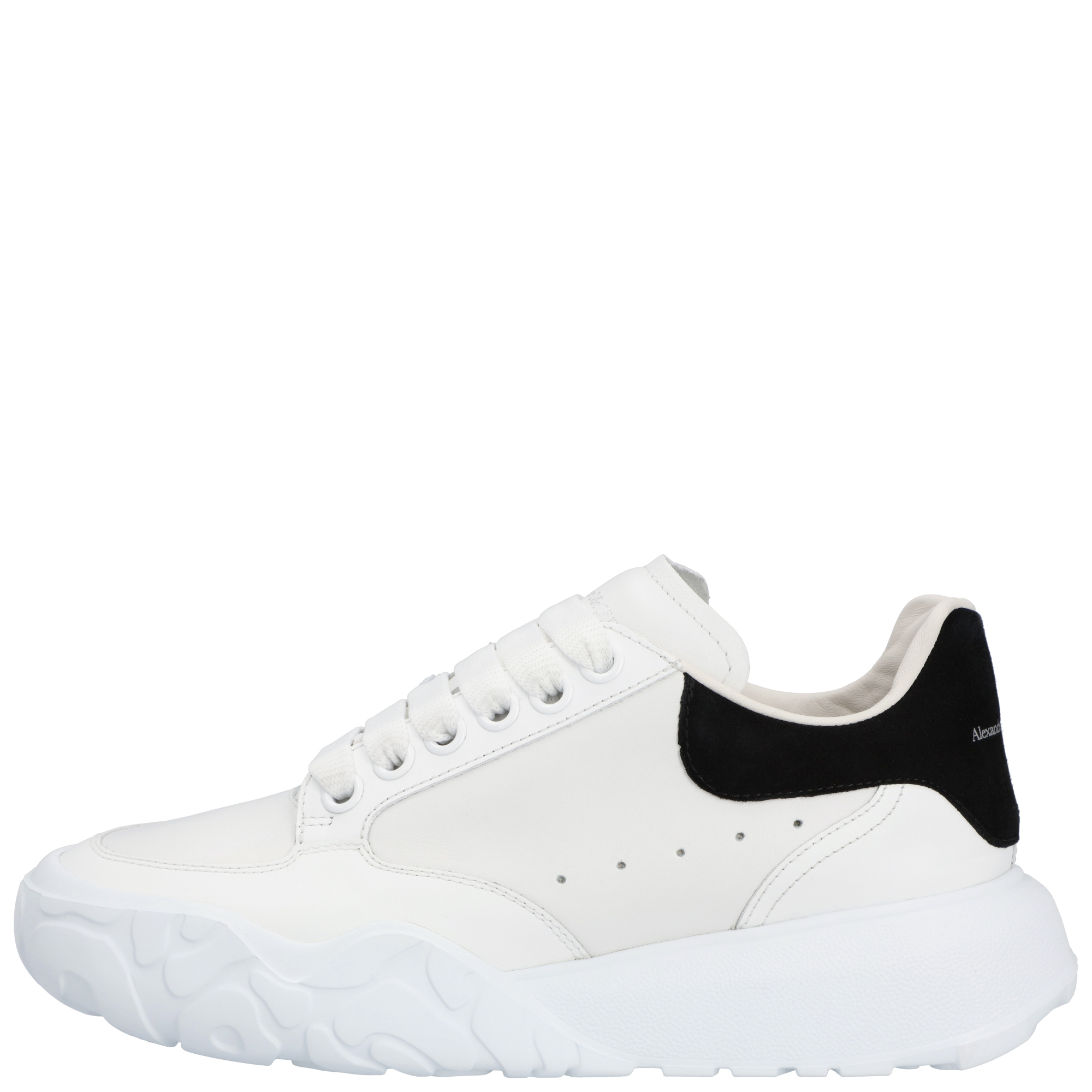 

Alexander McQueen Black/White Leather Court Trainer Sneakers EU 37 (US 6.5/UK 4)