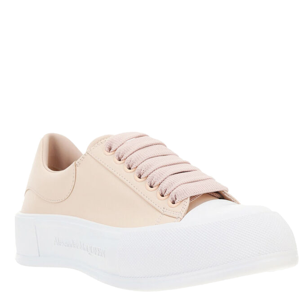 

Alexander McQueen Beige/White Tread Slick Sneakers Size EU