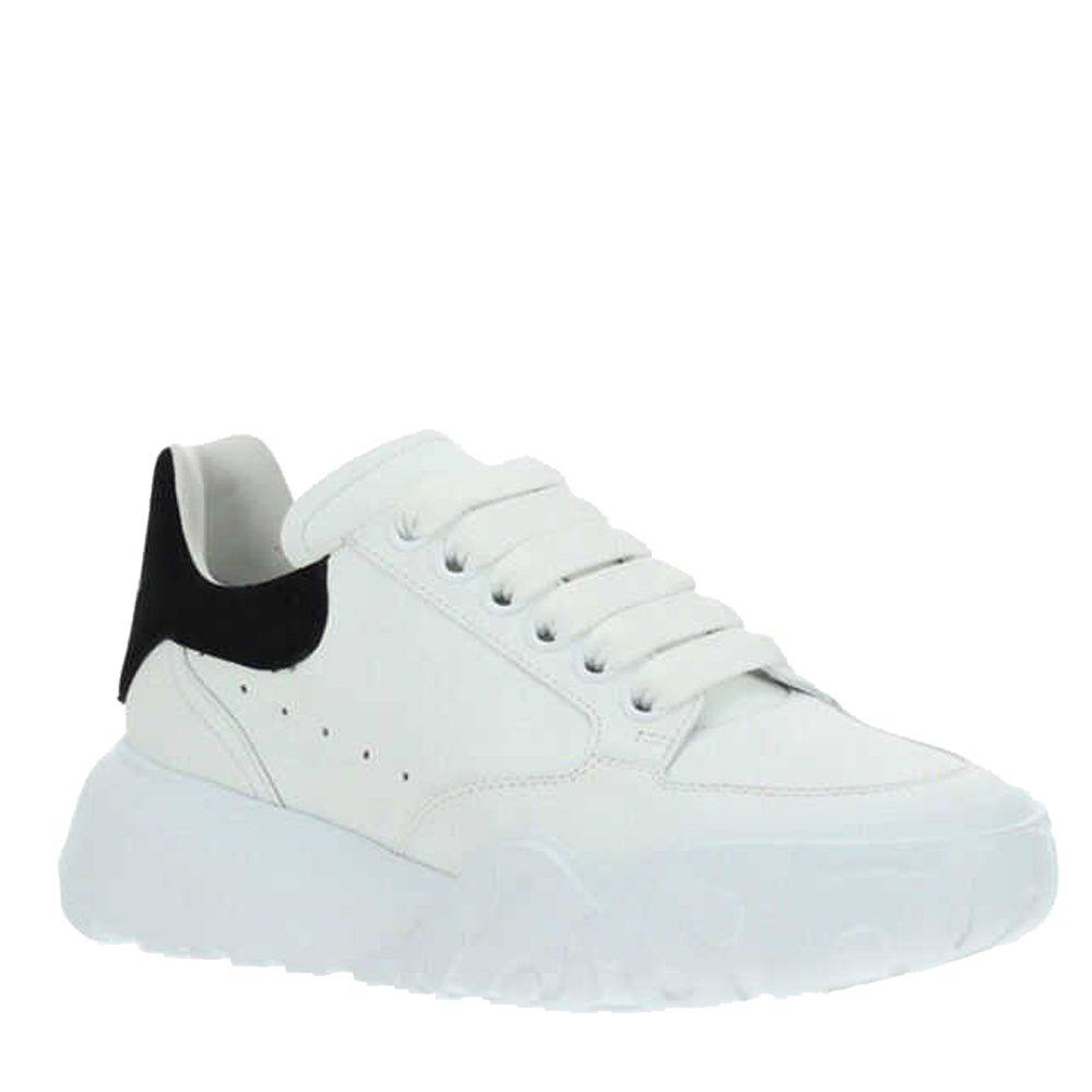 

Alexander McQueen White/Black Court SneakersSize  IT