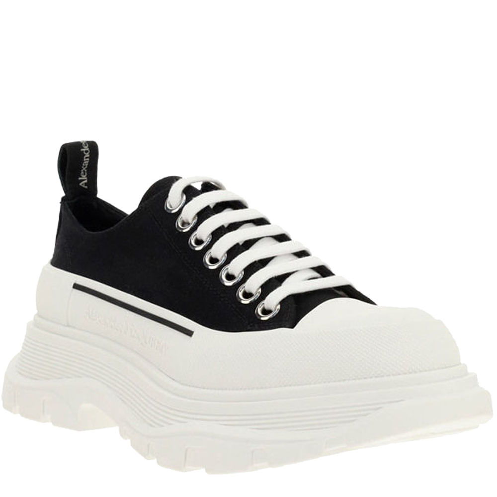 

Alexander Mcqueen Black/White Tread Slick Sneakers Size  IT
