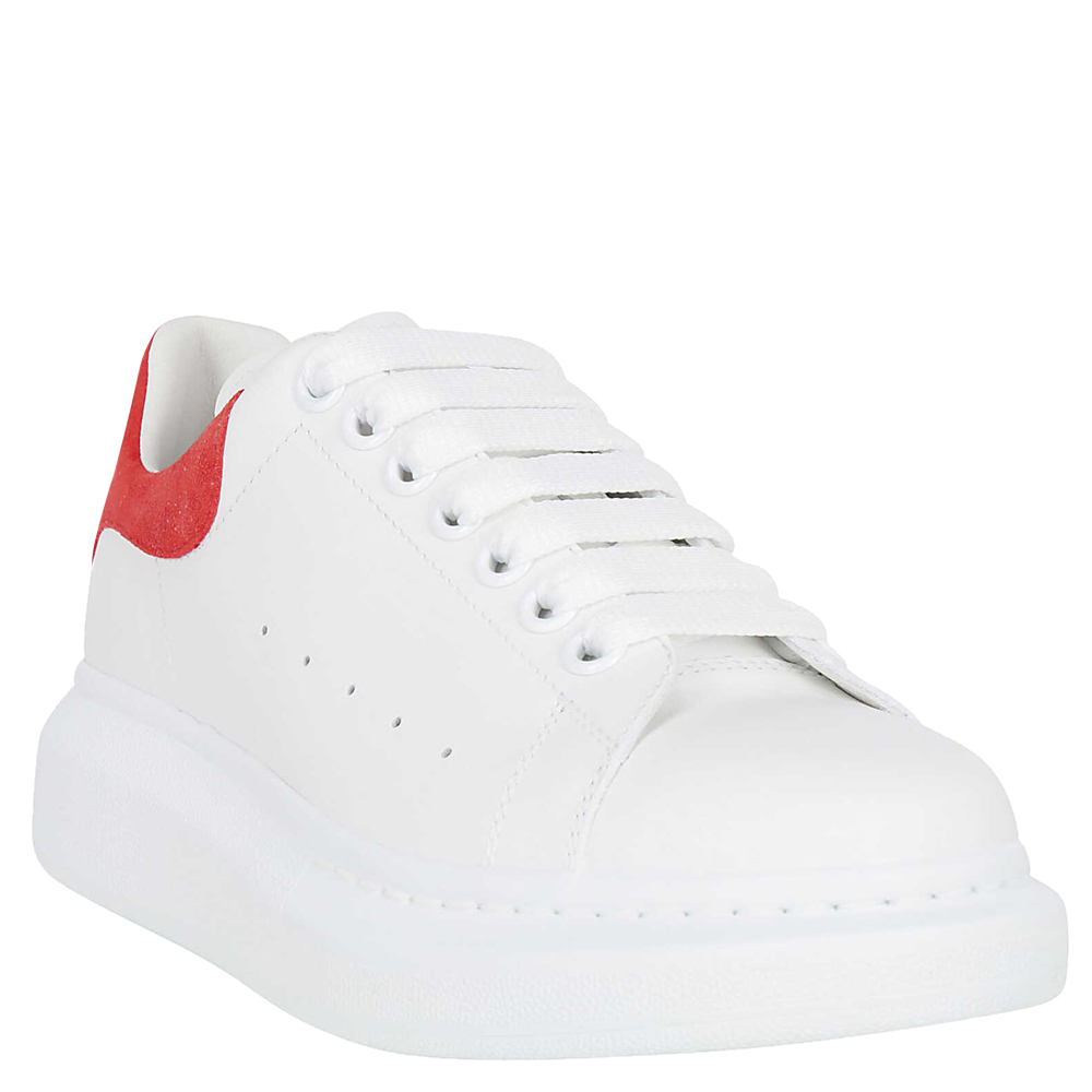 

Alexander McQueen White/Red Leather Oversized Sneakers Size IT