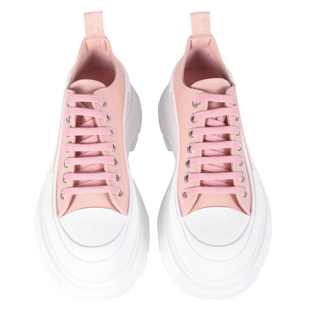 

Alexander McQueen Pink Tread Slick Lace up Sneakers Size IT