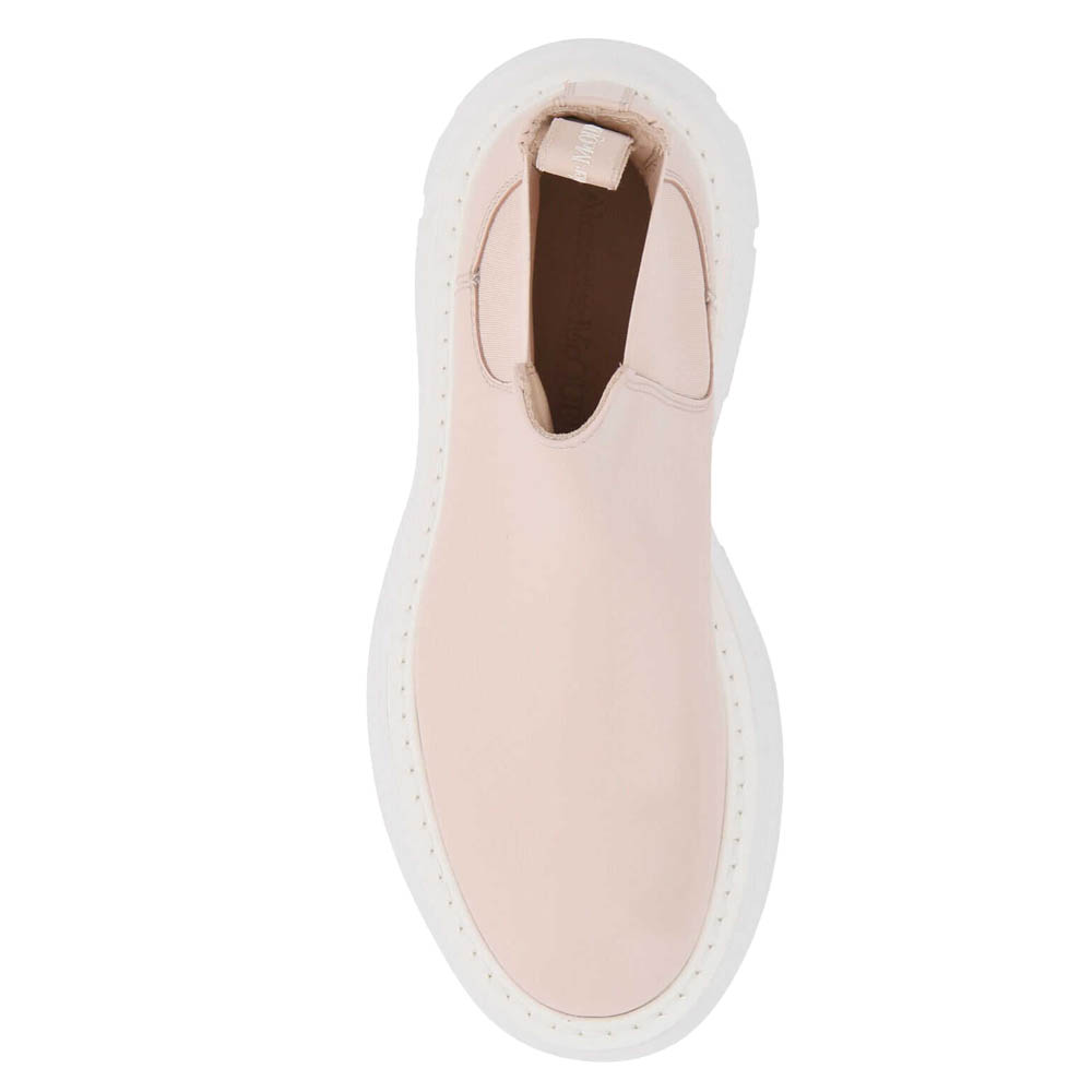 

Alexander McQueen Pink leather Tread Slick Chelsea Boots Size IT