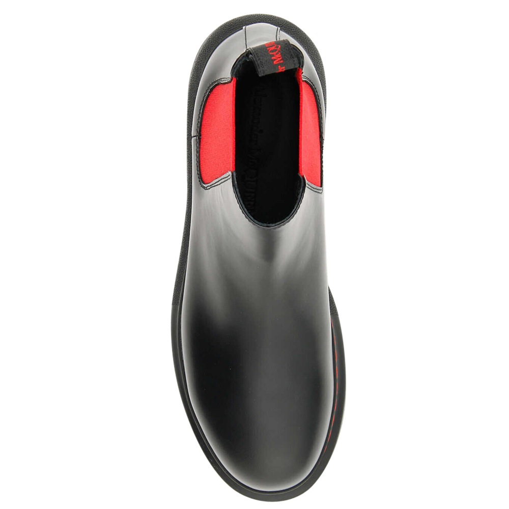 

Alexander McQueen Black/Red Chelsea Hybrid Boots Size IT