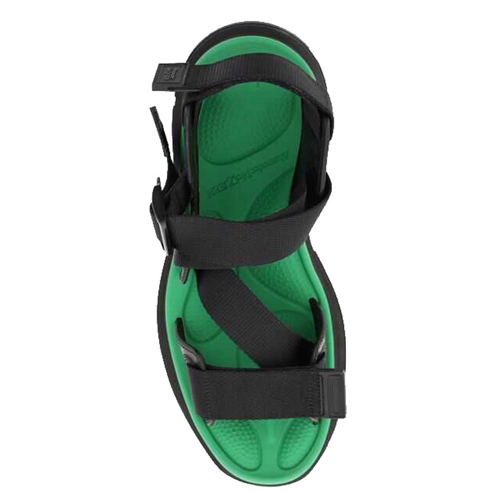

Alexander McQueen Green/Black Strap Tread Sandals Size IT