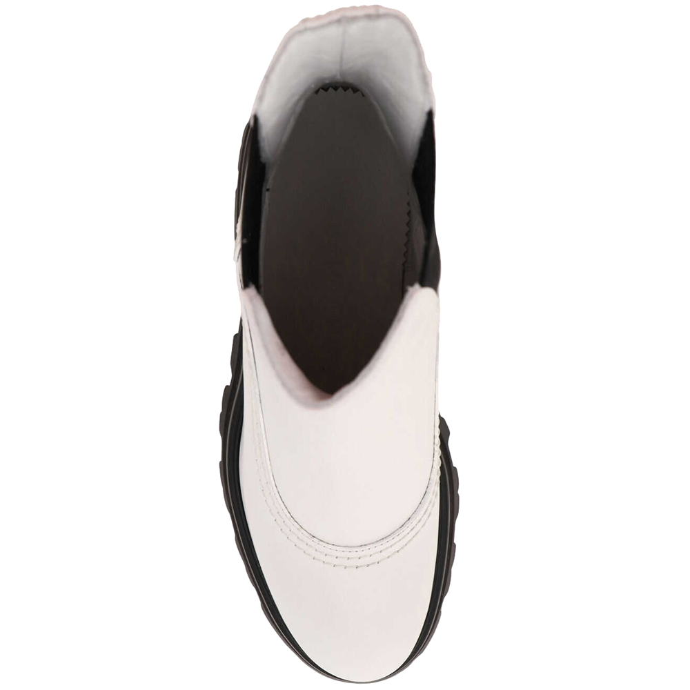 

Alexander McQueen White/Black Wander Chelsea Boots Size IT