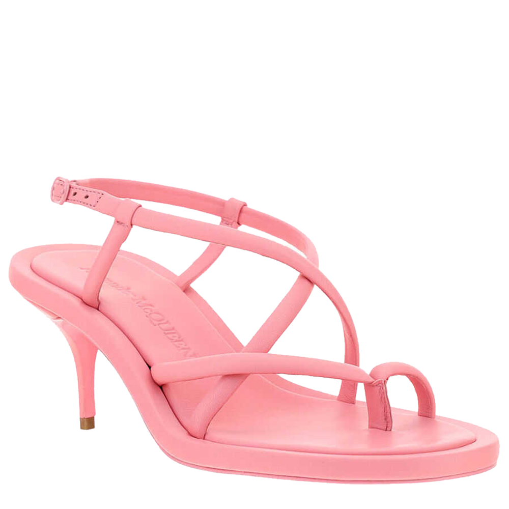 

Alexander McQueen Pink Leather Sandals Size IT