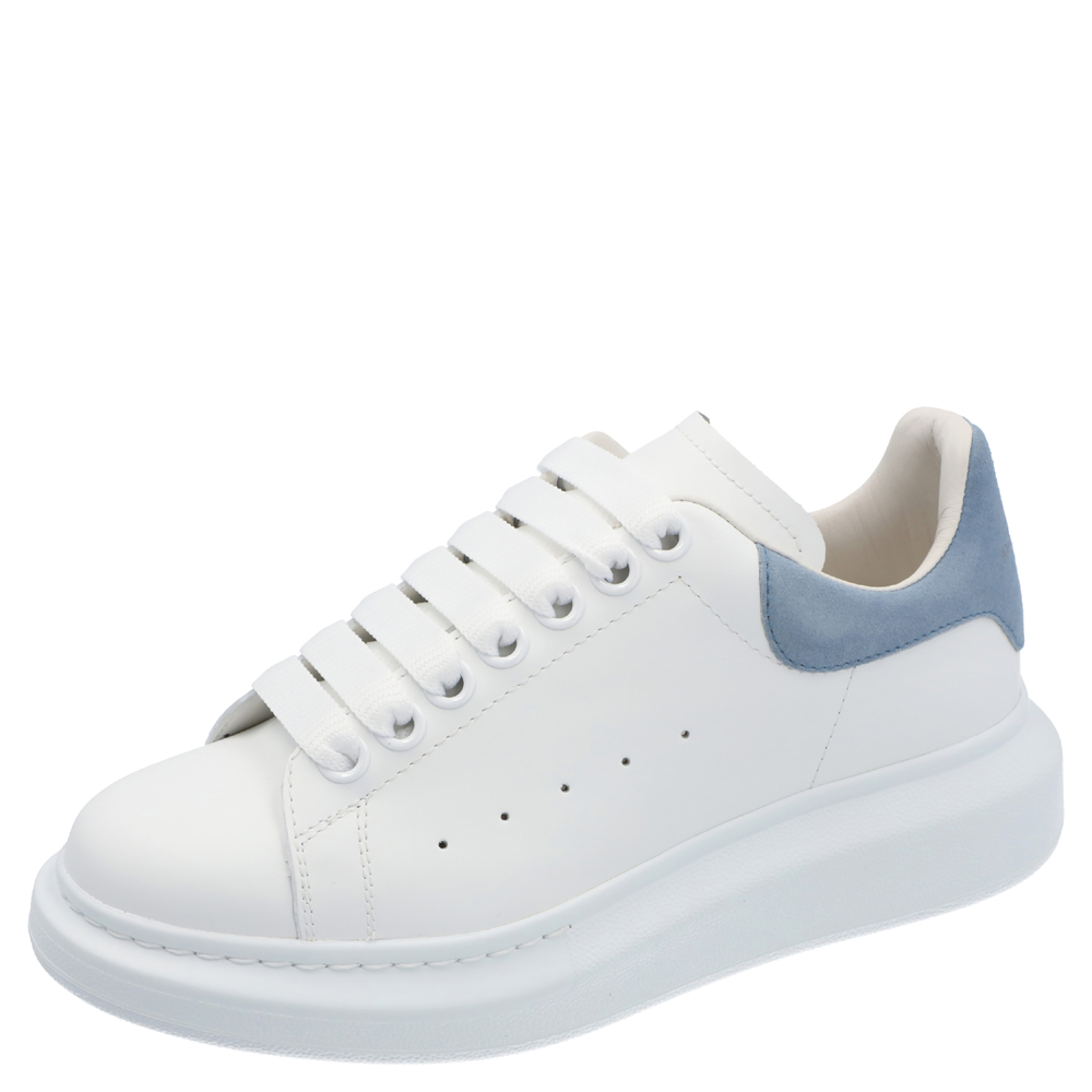 

Alexander McQueen White/Powder Blue Women's Oversized Sneaker EU
