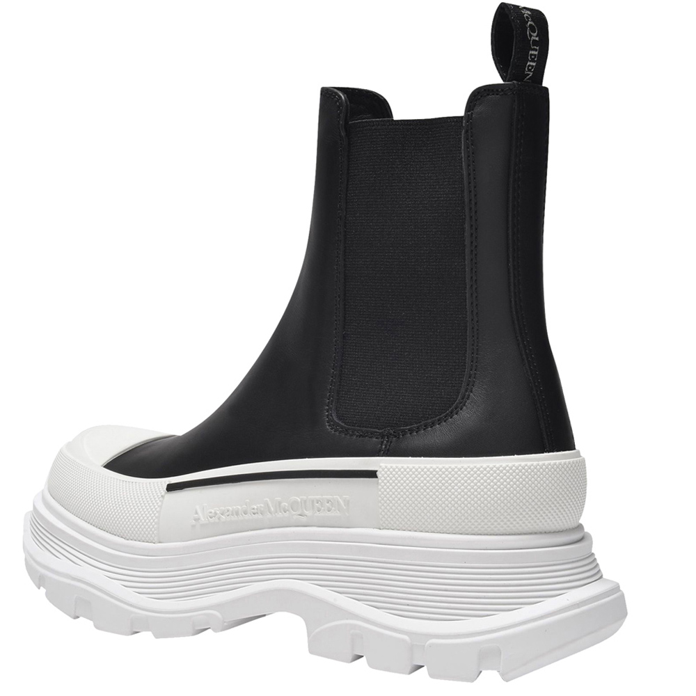 

Alexander Mcqueen Black Leather Tread Slick High top Sneaker Size EU
