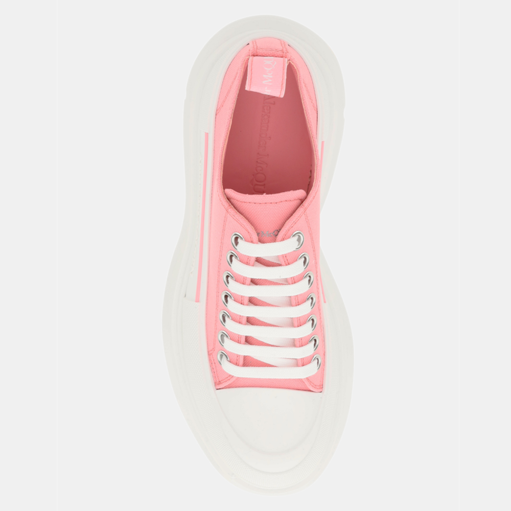 

Alexander Mcqueen Pink/White Tread Slick Lace-up Sneaker Size EU