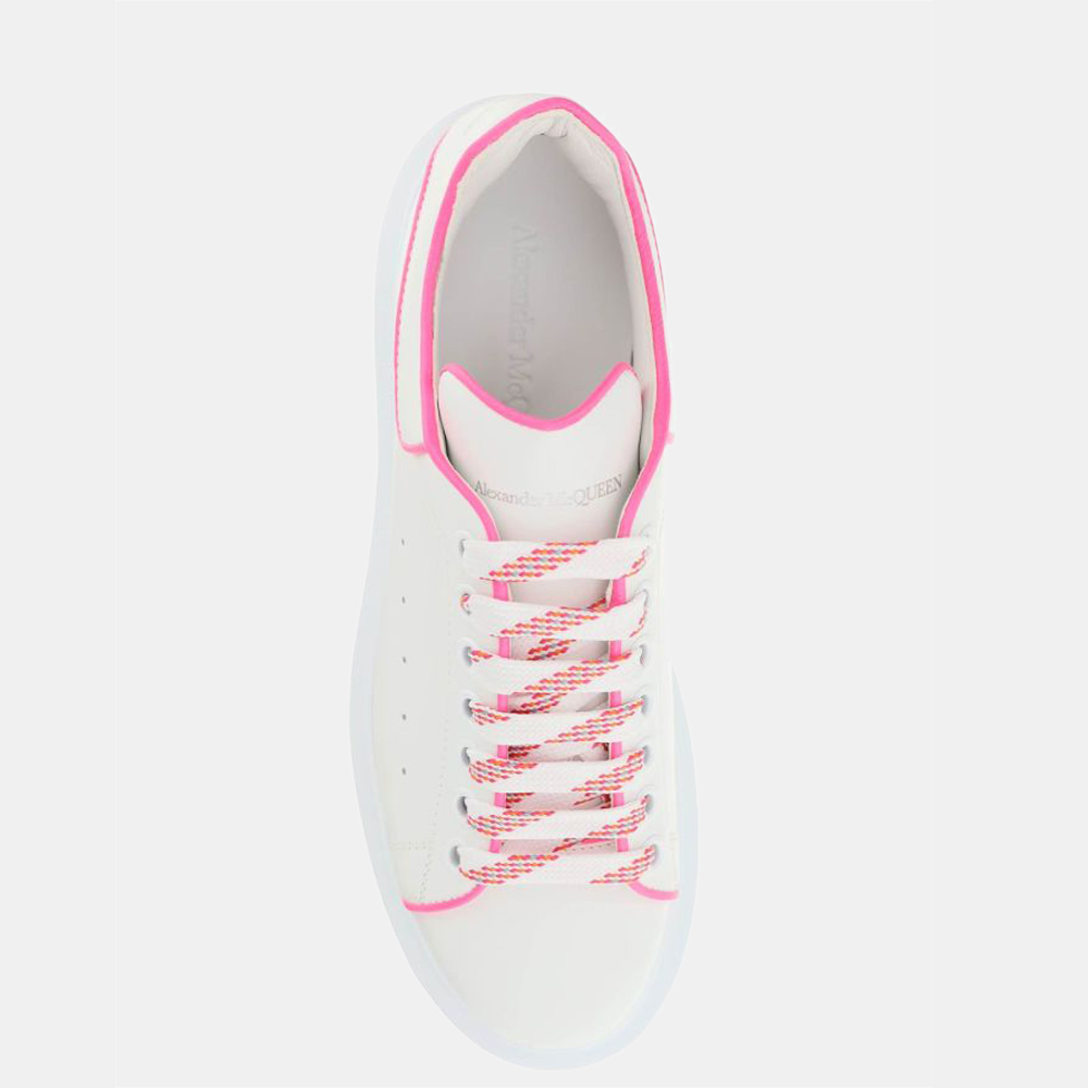 

Alexander Mcqueen White/Neon Pink Piping Oversized Sneakers Size EU