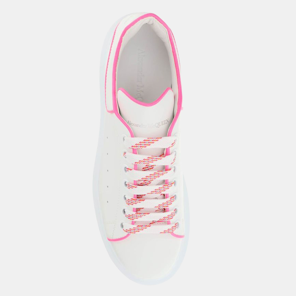 

Alexander Mcqueen White/Neon Pink Oversized Sneakers Size EU