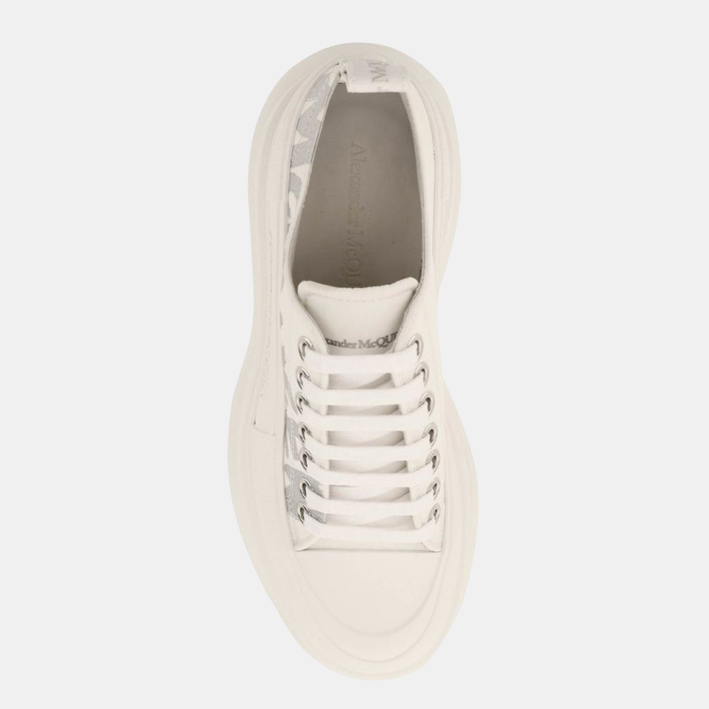 

Alexander Mcqueen White Tread Slick Lace-up Sneaker Size EU