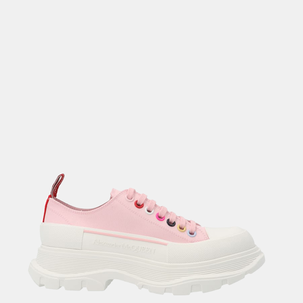 

Alexander Mcqueen Pink/White Tread Slick Low-top Sneakers EU