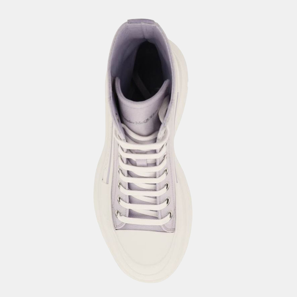 

Alexander Mcqueen Purple Canvas Tread Slick High top Sneakers EU