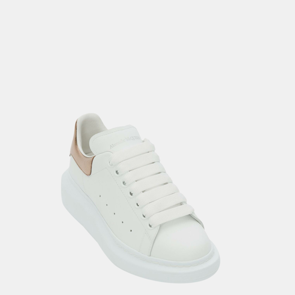 

Alexander McQueen White/Rose Gold Oversized Sneakers Size EU